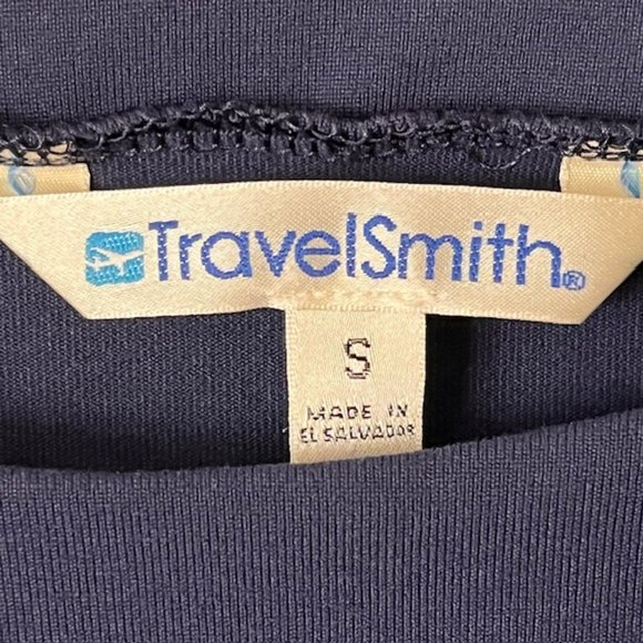 TravelSmith Popover A-Line Knit Dress - Navy Blue - S - Picture 8 of 8